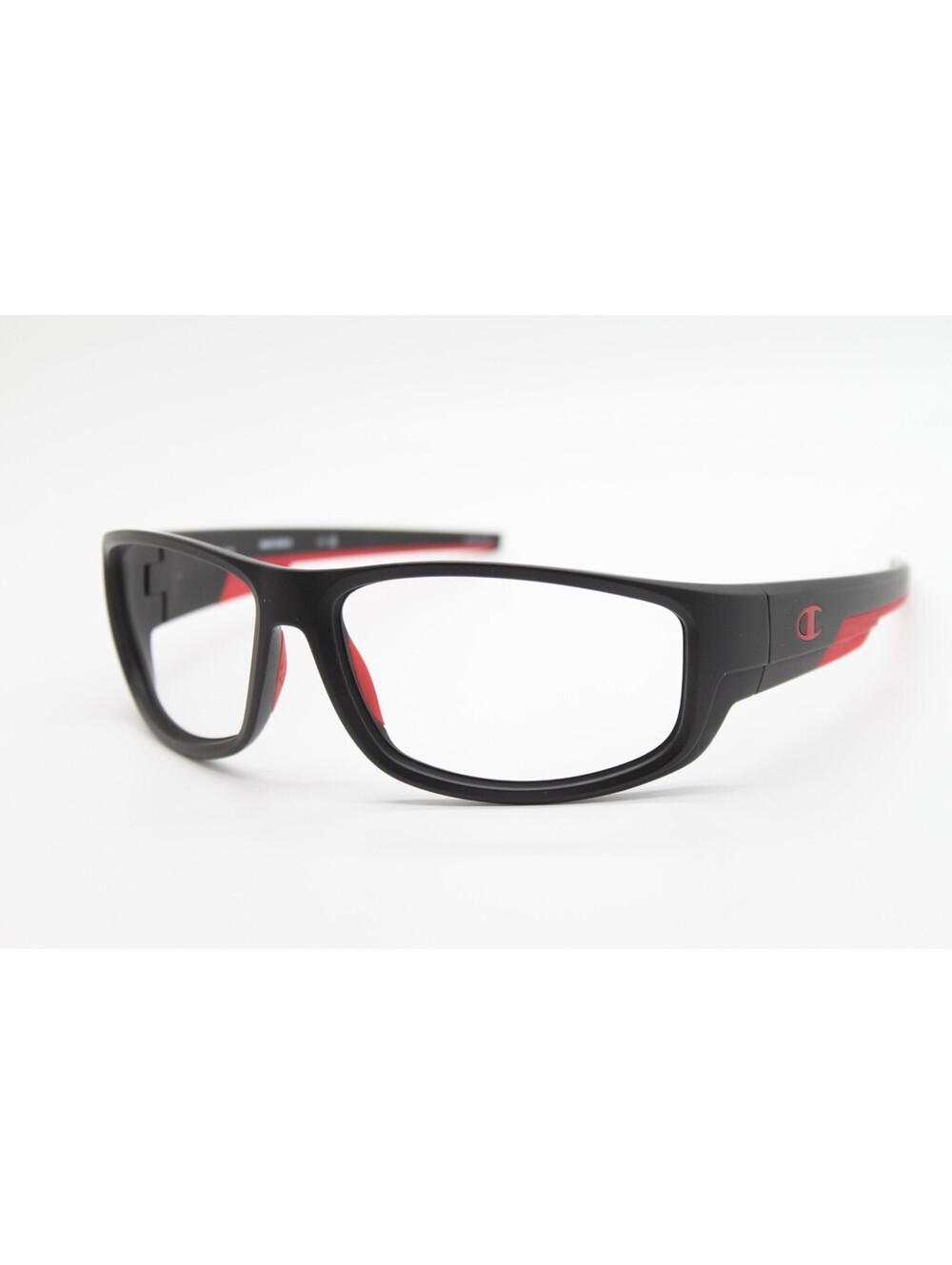 NEW CHAMPION ACT C01 BLACK RED AUTHENTIC EYEGLASSES 65-16